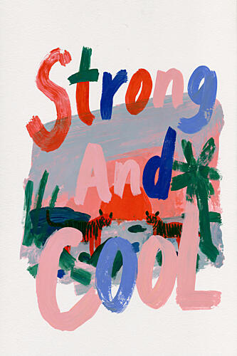 Strong and Cool Safari Art Print