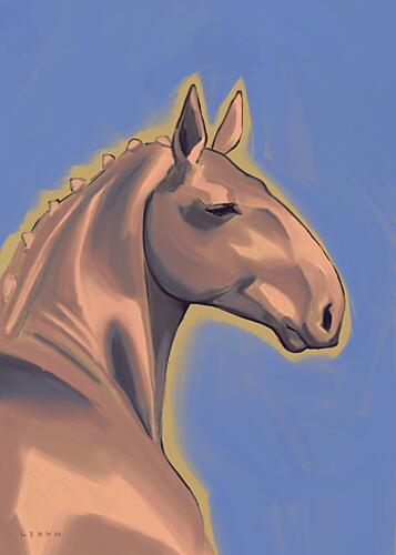Horse Portrait Art Print