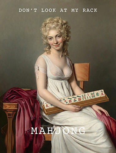 Witty Mahjong Woman Art Print by Pictufy Studio Iv