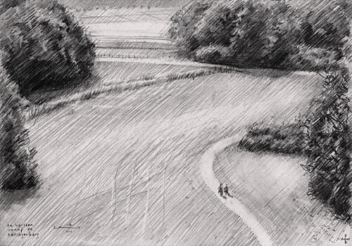 Peaceful Countryside Path Art Print