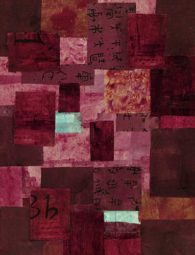 Patchwork Paper V Art Print