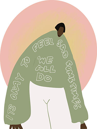 Its Okay to Feel Sad Art Print by Samantha Carter