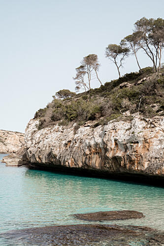 Turquoise Coastal Calm Art Print by Henrike Schenk