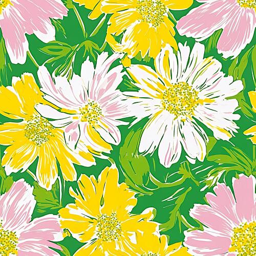 Vibrant Floral Pattern Art Print