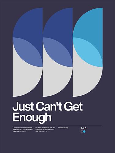 Eighties New Wave Graphic Art Print by David Vineis