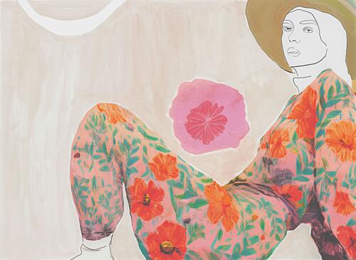 Bohemian Floral Style Art Print