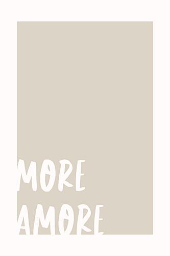 More Amore Sage Green Art Print