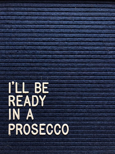 Ready in a Prosecco Art Print