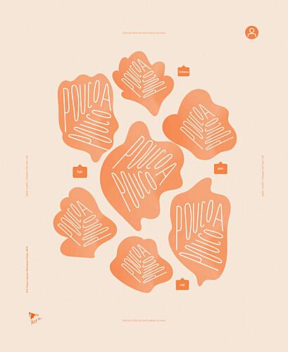 Pouco a Pouco Organic Shapes Art Print by Keva Epale