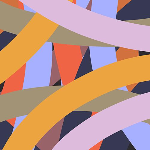 Colorful Geometric Shapes Géométrique reproduction