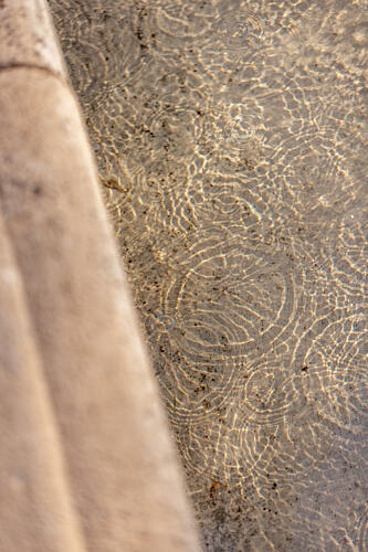 Sunlit Water Ripples Art Print