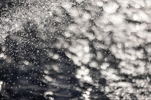 Shimmering Water Spray Art Print