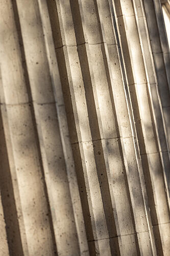 Sunlit Stone Columns Art Print
