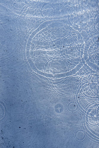Calm Blue Water Ripples Art Print