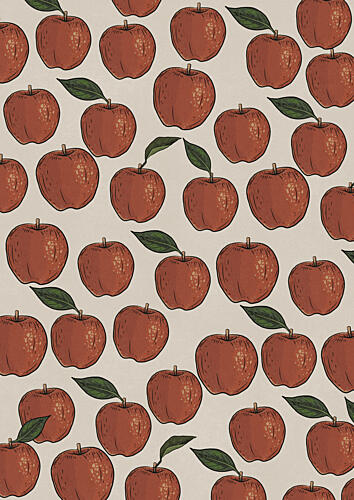 Fresh Apple Pattern Art Print