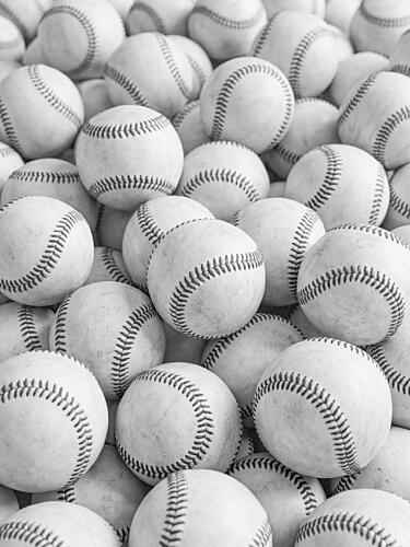 Many Baseballs Art Print