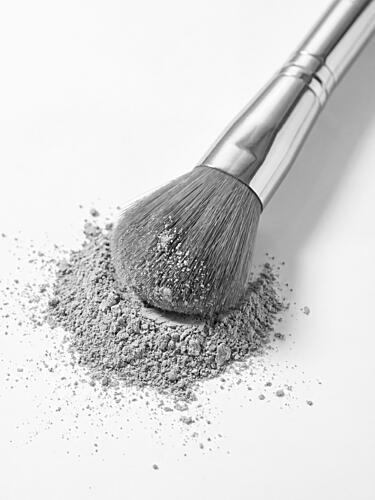 Makeup Brush and Powder Art Print
