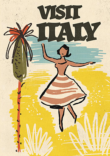 Joyful Italian Summer Art Print