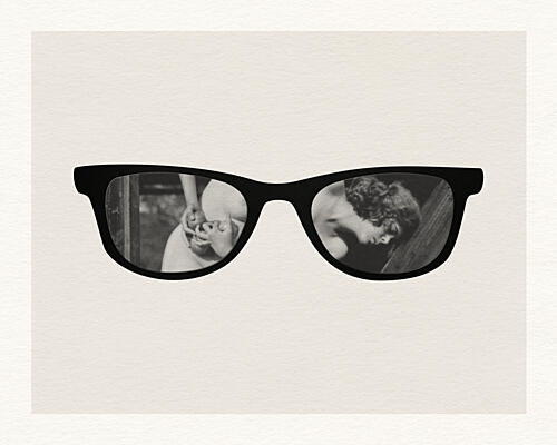 Intimate Eyeglass Reflections Art Print by Wild Violets
