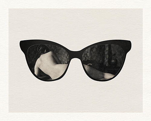 Intimate Cat-Eye Reflection Art Print by Wild Violets