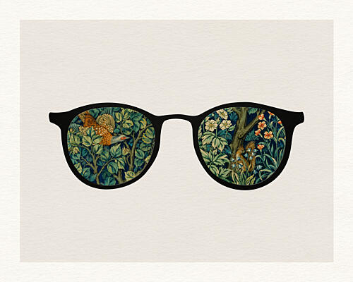 Nature Through Glasses Art Print
