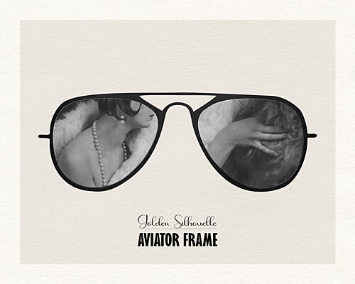 Glamorous Aviator Reflection Art Print by Wild Violets