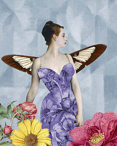Ethereal Garden Fairy Art Print by Wild Violets