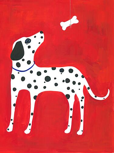 Dalmatian Bone Dream Art Print