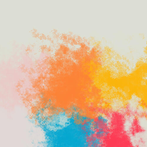 Vibrant Color Splash Art Print