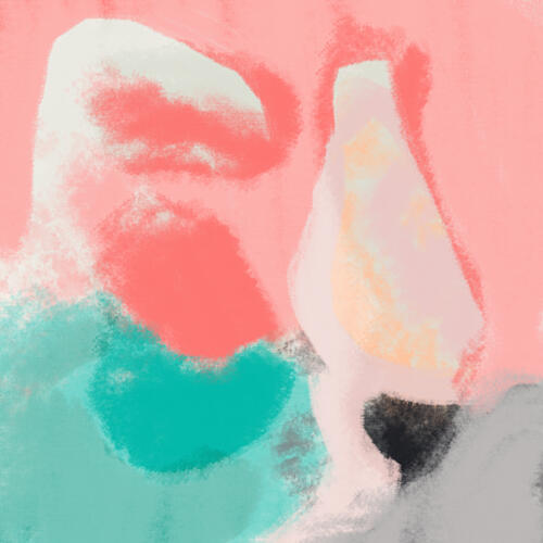 Soft Abstract Shapes Art Print