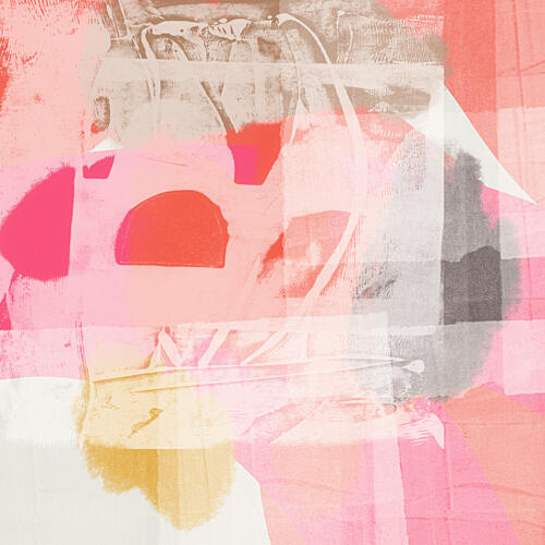 Modern Pink Abstract Moderne reproduction