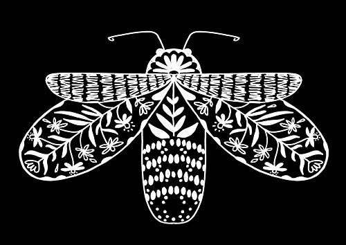 Intricate Folk Insect Art Print
