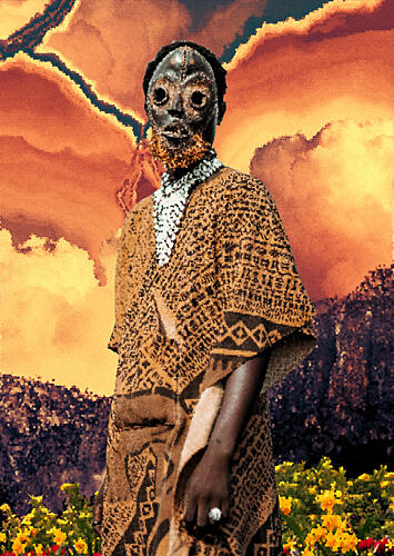 Mysterious Masked Figure Art Print by Cosmozach