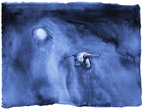 Solo Migration Lumaprints Art Print by RodMacIver