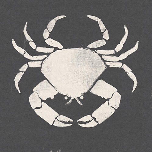 Rustic Coastal Crab Art Print