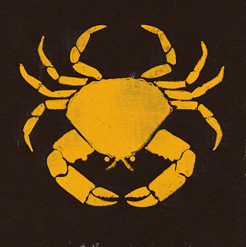 Golden Crab Silhouette Doré reproduction