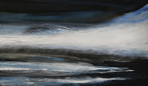 The Undercurrent 38 X 22 Art Print by RodMacIver