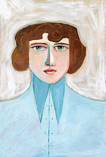 Stylized Woman Portrait Art Print