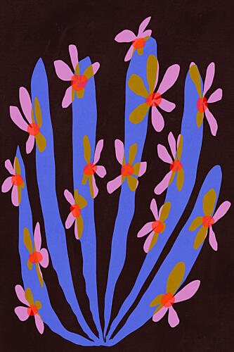 Vibrant Botanical Blooms Art Print