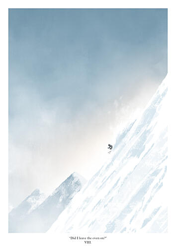 Extreme Mountain Skiing Montagne reproduction