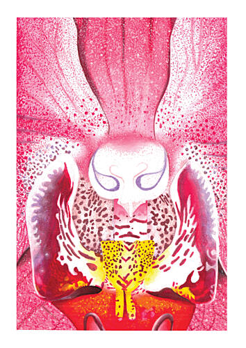 Vibrant Orchid Bloom Art Print by Julia Holmes