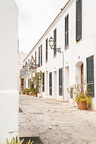 Quiet Mediterranean Street Art Print by Henrike Schenk