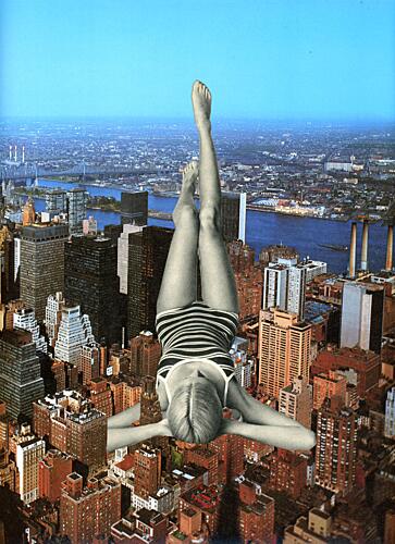 Dreaming Above City Art Print by Betty Klaasse