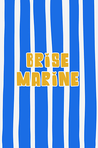 Sea Breeze Blue Stripes Art Print