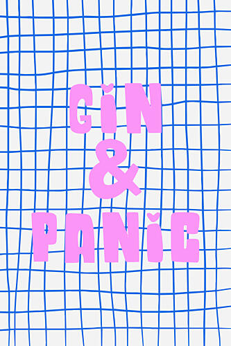 Gin and Panic Grid Art Print