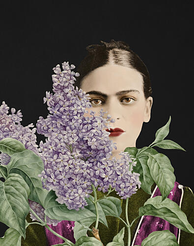 Gaze Through Lilacs Art Print