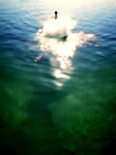 Ethereal Water Glow Art Print by Angelo Cerantola