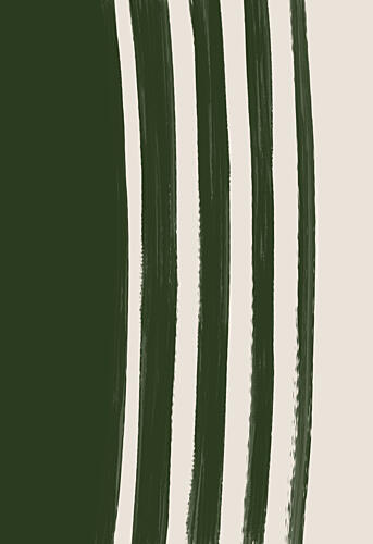 Vertical Green Brushstrokes Art Print