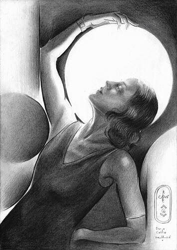 Elegant Woman Light Art Print