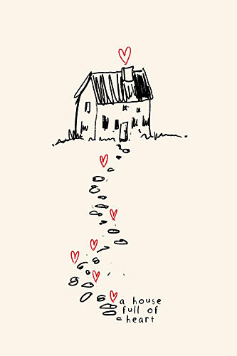 A House Full of Heart Art Print by Treechild